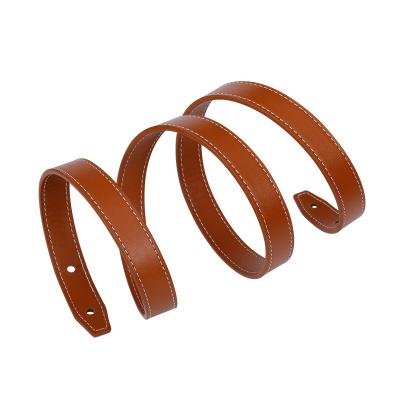 China Europe Wanzai Merchandise Belt Hair Salon Mirror Hanging Belt Mirror Leather Nordic Decorative Frame Bath Wind Mirror Belt for sale