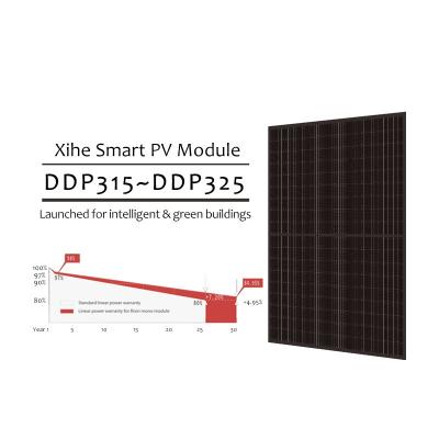 중국 고효율 단일결정 PV 모듈 반쪽 전지 두 면이 있는 검은 태양 전지판 판매용