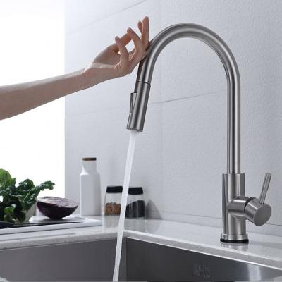 China Sense Faucets Amazon Hot Selling Price Cheap Smart Touch Sensor Kitchen Faucet for sale