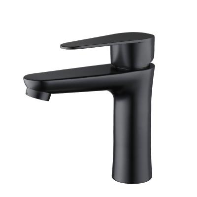 China Metered Faucets Wholesale Single Hole And Handle Toilet 304 Stainless Steel Black Deck Mounted Bathroom Sink Faucet for sale