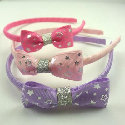 China [Gocaro] Cloth Cloth Studs Bow Hair Bands Baby Bow Headband Girl Hair Accessories for sale