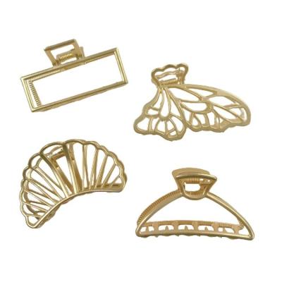 China Simple Metal Shell Hair Claws C94695~99 Style High Quality Gold Fashion Reasonable Prices Shape for sale