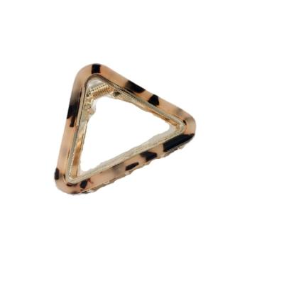 China Sale Fashion Acetate Hair Claw Clips Triangle Metal Hair Claw Accessories Women C94405 for sale