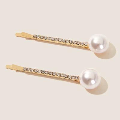 China [Gocaro] Metal Bead Stones Gold Hair Pin For Adult for sale