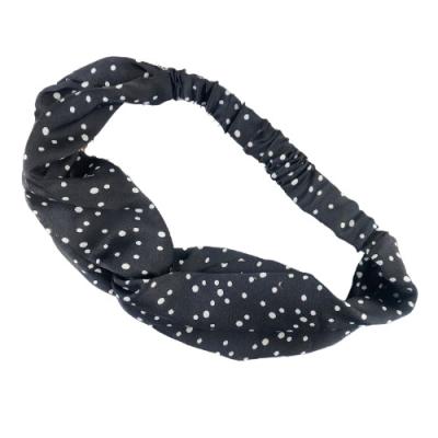 China Fashion hot sales style hair accessories two color solid color soft spotted headband for girls for sale