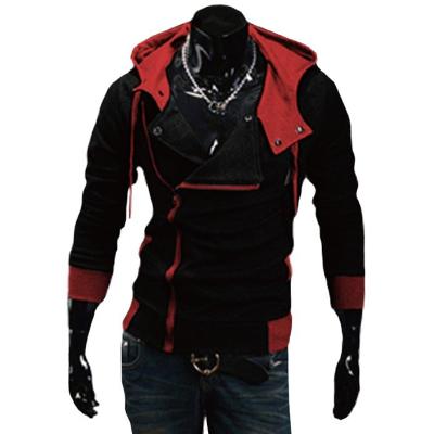 China Casual 100% Polyester Patchwork Zipper Side Men's Hoodies Assassins Creed Clothing Mens Hoodies and Sweatshirts Sudadera Hombre for sale