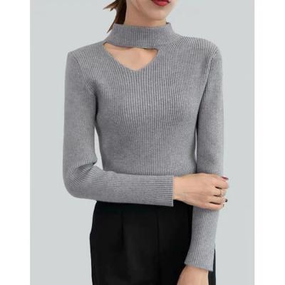 China Wholesale Women's Autumn Trendy Ladies Knit Sweater Anti-Wrinkle Women's Cotton Sweater for sale