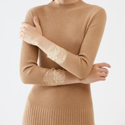 China 2022 Wholesale Warm Turtle Neck Winter Dress Anti-wrinkle Long Sweater Dress Women's Sweater Dress for sale