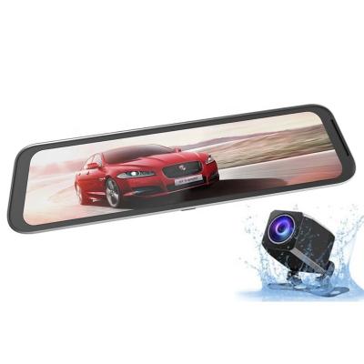 China Bluetooth Car DVR 12 inch streaming media rear view mirror dash cam car dvr 2K dvr for car for sale