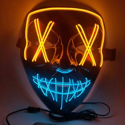 China Other LED Face Maskes Luminous Colorful Celebrity Mascaras Halloween Funny Ghost Festival Halloween Maskes for sale