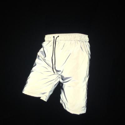 China QUICK DRY Women Men Night Light Shorts All Hip Hop Reflective Shiny Glow Beach Summer Short Pants For Couples for sale