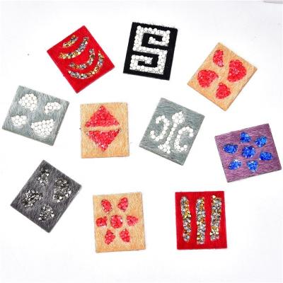 China 1set 2*3cm decorative self-adhesive sticker patch with faux stone rice beads lip gloss lip gloss trend makeup box DIY cover decoration for sale