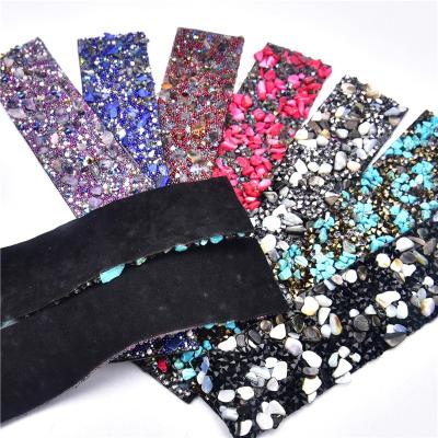 China Europe faux stone balance gravel 3.5*17.5cm sew natural stone barcode gemstone caviar crush band opener gift shoe diy clothing accessories for sale