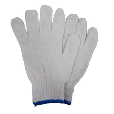 China Wide Usely To Work White Cotton Knitted Gloves Gauge 10 for sale