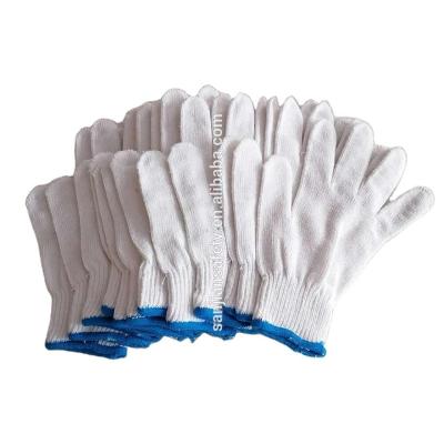 China Anti-Slip White Cotton Gloves 10 Gauge Work Gloves for sale