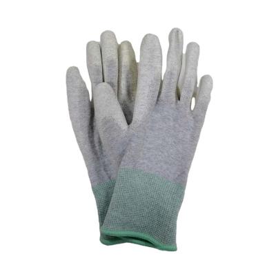 China Cotton Mechanical Gloves PU Polyester 13gauge Industrial Coated Cotton Gloves Manufacturer for sale