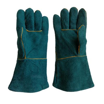 China Construction Leather Gloves Working Welding Gloves 14inch for sale