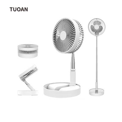 China Hotel factory wholesale adjustable height fan mini folding mini fan wireless rechargeable mini fan for sale