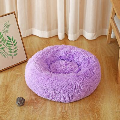 China Cheap Price Hot Selling Heating Round Large Net Sofa Pet Bed Cat Bed Mats Winter Warm Sleeping Dog Pets Cushion Dogs Supplies for sale