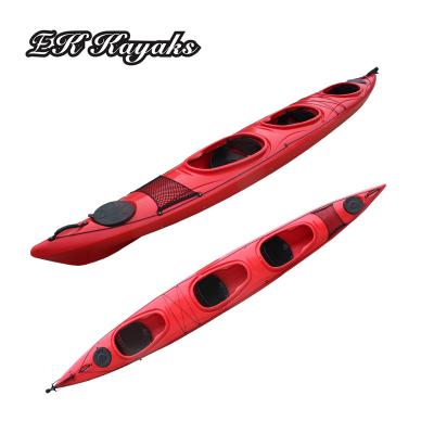 China Outdoor LLDPE / HDPE Custom Sit In Plastic Touring Kayak for sale