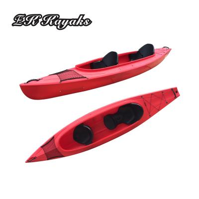 China 2017 New LLDPE whitewater double fishing kayak with pedal for sale