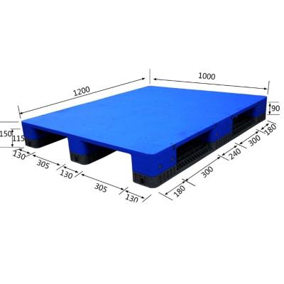 China Four Way Entry Rackable Disposable Single Use Flat Export Low Power Stackable Cheap Plastic Pallet One Way for sale