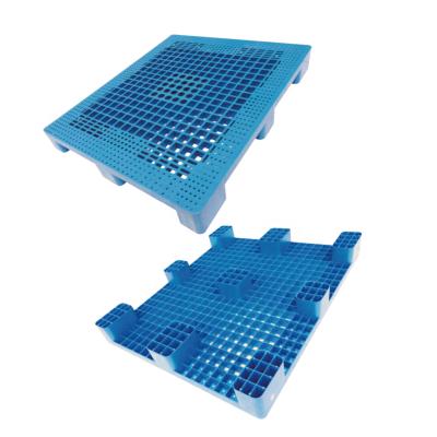 China Euro Warehouse Fruit Box Pallets Palet De Plastico 1111 Single Faced Plastic Pallet for sale