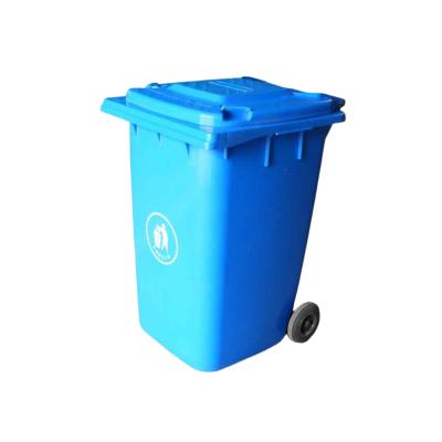 China Stored 360L Garbage Waste Bin Wheels 40l 50l 60l Plastic Outdoor Round Plastic Garbage Bin for sale