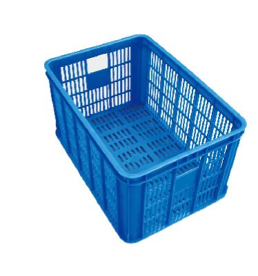 China Wholesale Eco-Freindly 80x58x50 Cm Heavy Duty Food Grade Vented Type Plastic Crates for sale