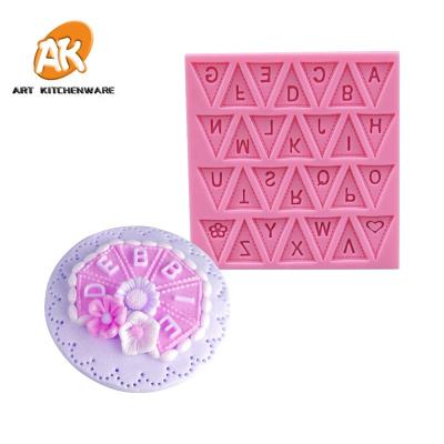 China Viable AK Fondant Tools Cake Decorating Baking Mold Silicone Mold Top Case Gum Paste Wedding Birthday Cake Silicon Fondant for sale