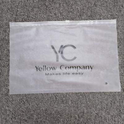 China High Quality Horizontal Zipper Version Zipper Lock LDPE Recyclable Recycle Plastic Zipper Bag For T Shirt for sale