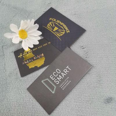 China Accessories Decoration Elegant Gold Silver Foil Emboss Blank Paper Business Print Finish Custom Card for sale