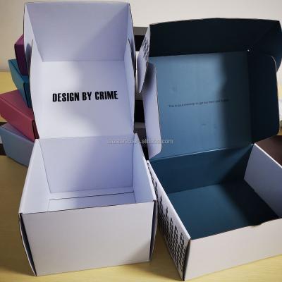 China Biodegradable Packaging Box Modern Design White Paper Box Customized Logo for sale