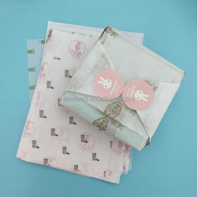 China Custom Printed Tissue Paper Biodegradable Logo Gift Wrapping Paper Clothing for sale