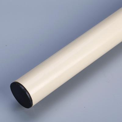 China Dark Gray Plastic Coated Steel Manufacturer Lean Pipe For Automotive And Chemical Corrosion Protection Round Shape ABS Shelf Lean Pipe Tube for sale