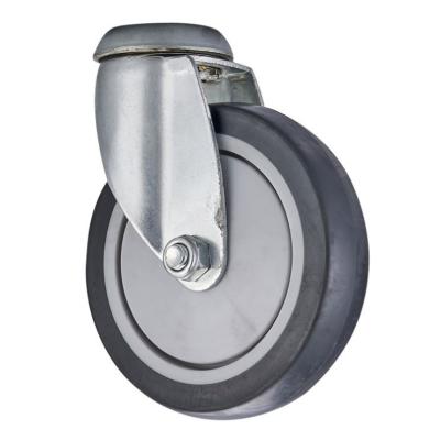 China Gray 40kg Load Capacity Light Casters 50mm Industrial Quiet Caster Wheel TPR+PP Swivel Casters Anti-Static for sale