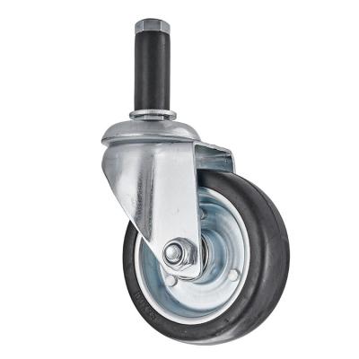 China PIVOT Bearing Plug-In Double Casters Plus Stable Lightweight Anti-Static Casters for sale