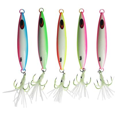 China Sea Fishing Slow Jigging Lure Metal BaitShore Artificial Fishing Hook for sale