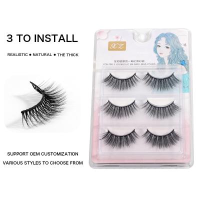 China Factory Price Natural High Quality Long Person Lashes 0.07mm Eye Tapered Crisscross Lashes for sale