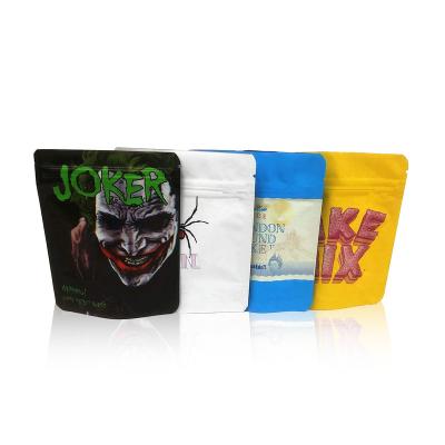 China Recyclable Custom design biodegradable food bag	cookie snack edibles packaging bag resealable zip lock stand up pouch for sale