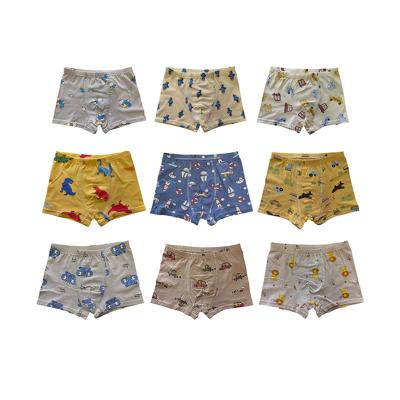 China Boys And Toddlers Thermal Shorts Super Soft Cotton Matched Printing Boxer Briefs Baby Underwear Shorts Boy Training Underwear for sale