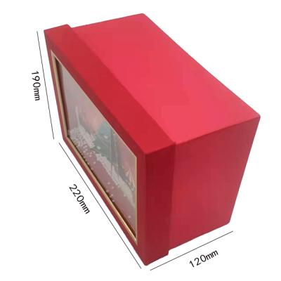 China High Quality Recyclable Hot Selling Hollow Lid Christmas Product Gift Box Hollow Packing Box With Window Clear for sale