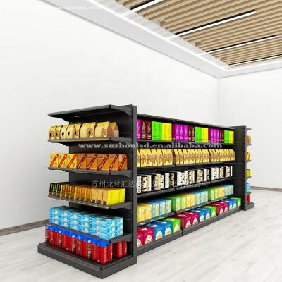 China Double-Sided Single-Sided / Single-Sided Double-Sided Gondola Shelf For Supermarket for sale