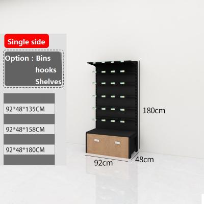 China Single Sided Slatwall Candy Display Rack With Hooks Grocery Store All Kinds Of Store Or Mall Snack Area for sale