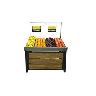 China Supermarket Single Sided Beautiful Equipment Vegetable Rack Fruit And Vegetable Display Stand for sale