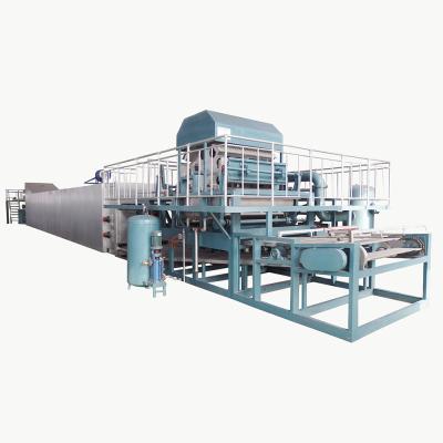 China Fully automtic/as your demand high speed recycled waste paper pulp molding production line small egg tray making machine 1000-2000 pcs/hr for sale