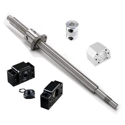 China Long Run Time Hot Sale High Precision CNC Parts Turning Nut C5 Sfu Ball Screws 1605 With Machined End for sale