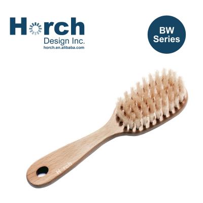 China Durable Comfortable Wooden Handle Bristle Hair Brush Soft Dog Hand Brush for sale