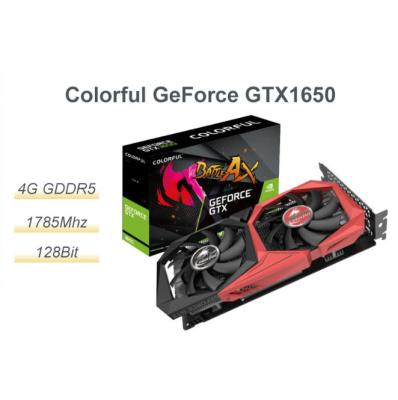 Chine GTX1650 coloré 4G 128 a mordu la fente discrète GDDR5 de boîte de console de jeu d'ordinateur de bureau de graphiques à vendre