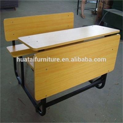 China School sets double student desks and chair bench, school furniture for sale